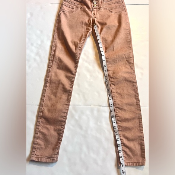 Vanity Pink Women’s Skinny Button Up Jeans Size XS Slim - Picture 6 of 16